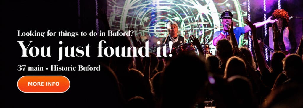 Live music crowd at 37 Main in historic Buford Georgia featuring tribute bands, concerts and nightlife entertainment