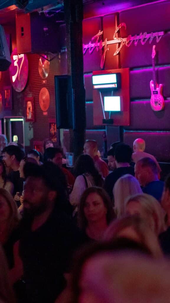 Live music crowd enjoying our bar and nightlife at 37 Main