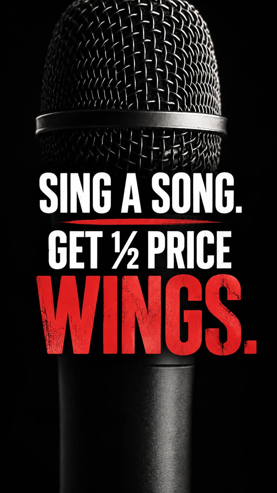 Half-price wings during Karaoke Thursdays at 37 Main